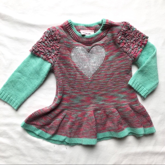Little Lass 12 Month Heart Sweater & Leggings Set - Picture 2 of 7